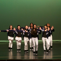 Dancing to various hip-hop songs, Mercy High School's dance team scored second place in the competition. (Nicole Wallace)