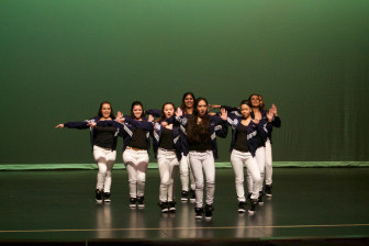 Dancing to various hip-hop songs, Mercy High School's dance team scored second place in the competition. (Nicole Wallace)