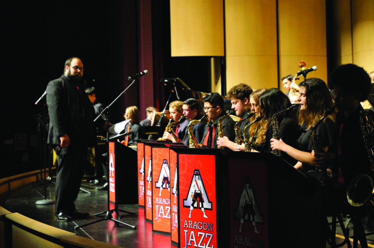 The Aragon Jazz department held a concert with Hillsdale’s Jazz Ensemble on Jan. 17.