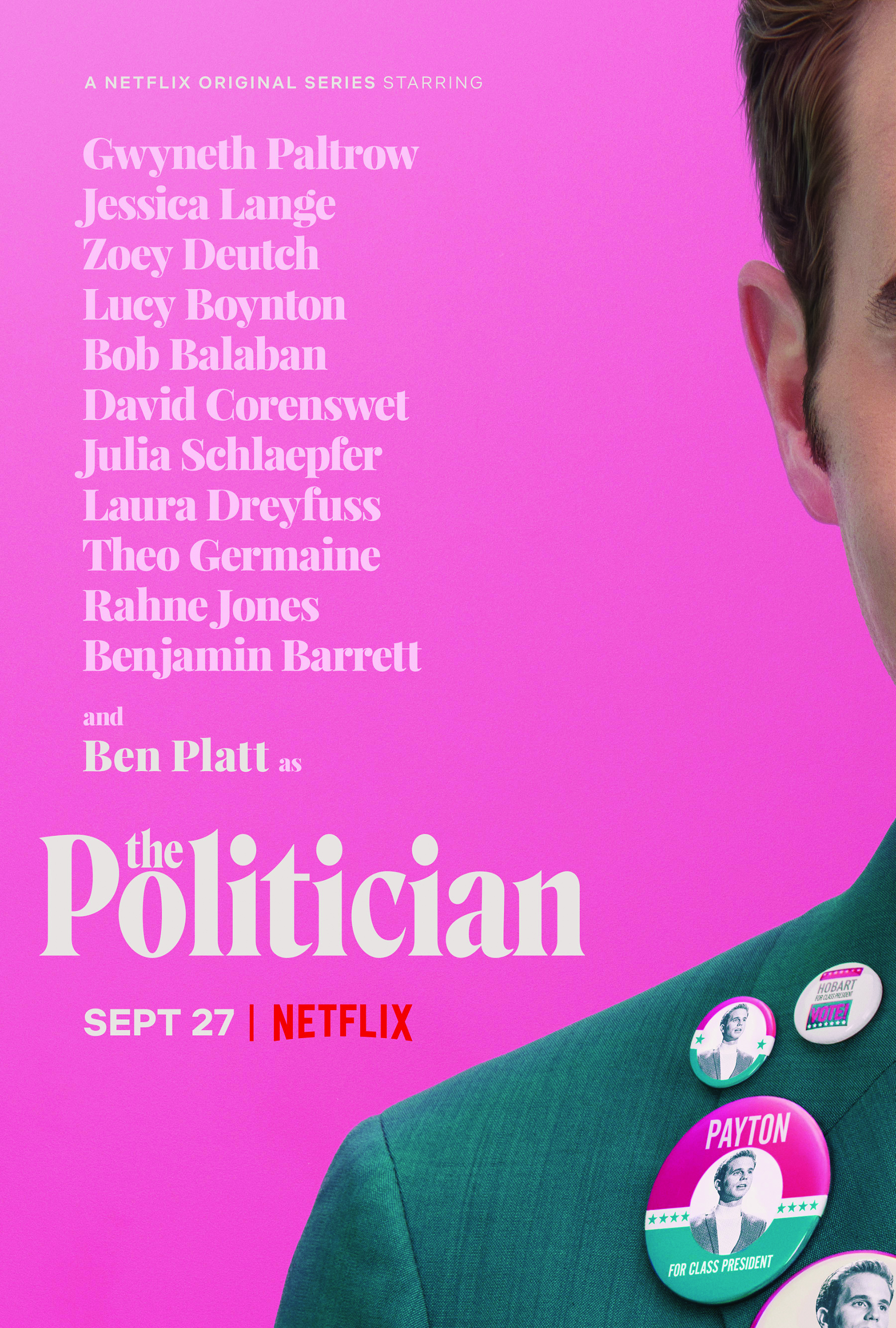 The poster for 'The Politician" on Netflix.