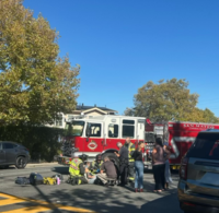Walker is treated by first responders.